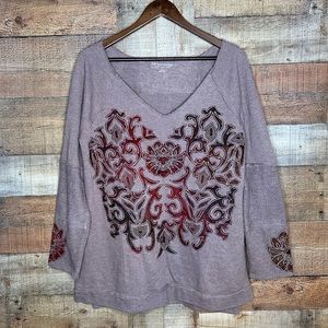 Soft Surroundings Renaissance Tunic Sweatshirt S